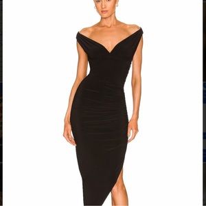 Norma Kamali Tara Side Drape Gown